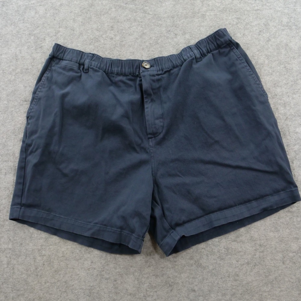 Cove USA Shorts Mens 38 Blue Stretch Elastic Waist Chino Cotton 5"  Mid Rise